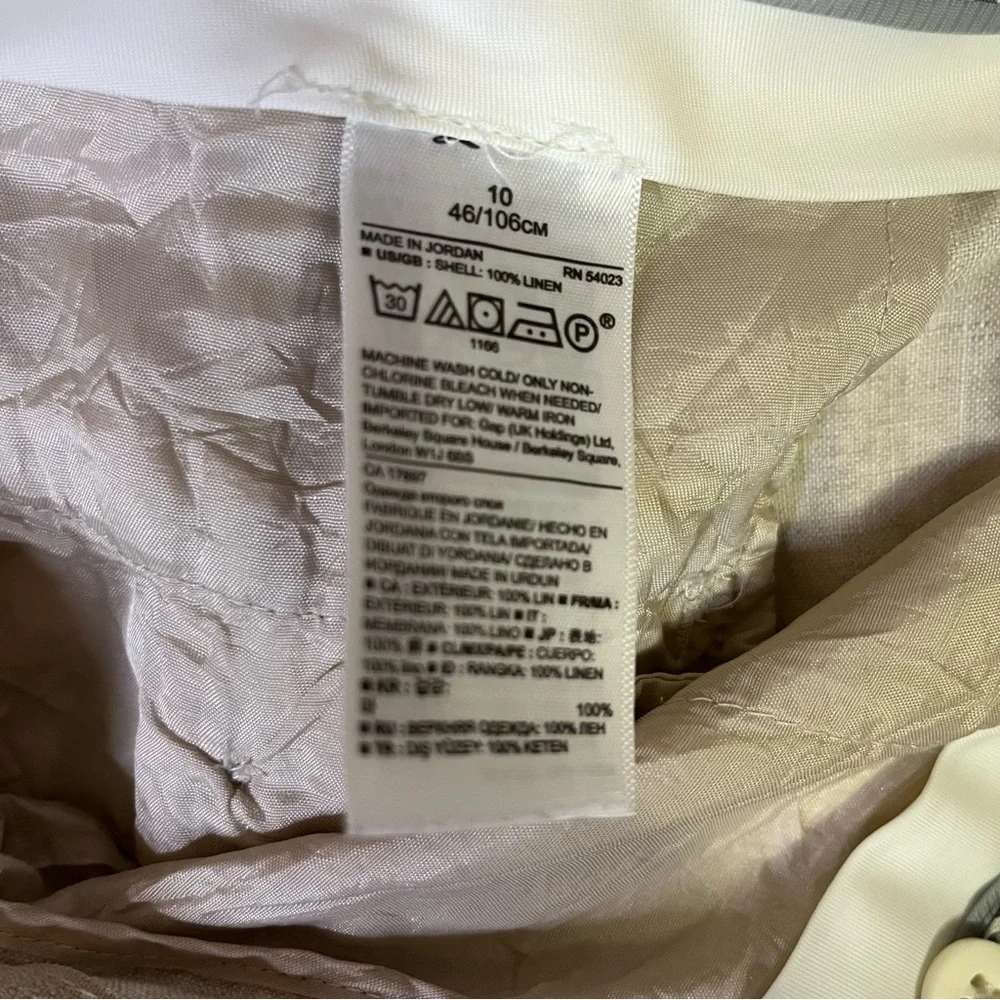 Banana Republic Avery 100% Linen Pants‎ Size 10